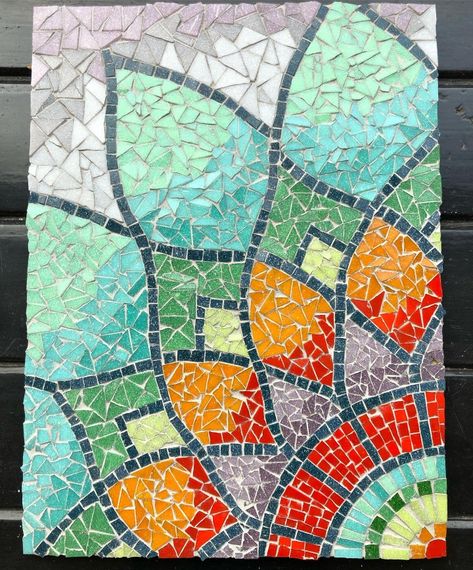 Mozaic Desene, Mosaic Painting Ideas, Mosaic Designs Easy, Mosaic Ideas Beginner, Mosaic Artwork Ideas, Mosaic Drawing, Gaudi Mosaic, Sunflower Mosaic, Landscape Mosaic