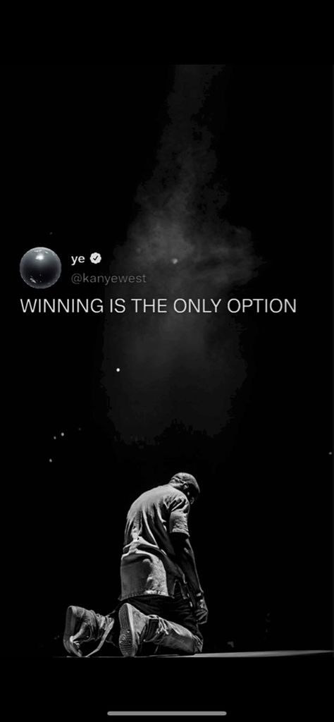 #kanyewest #success #rapper Winning Is The Only Option Kanye, Winning Is The Only Option, Kanye West, Hip Hop, Feelings, Movie Posters, Music, Quick Saves, Film Posters