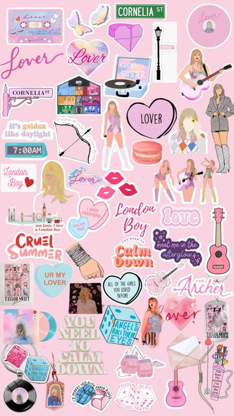 Taylor Swift Games, Taylor Swift Book, Taylor Swift Drawing, Homemade Stickers, Taylor Swift Party, Taylor Swift Birthday, Taylor Swift Fan Club, Taylor Swift Posters, Scrapbook Stickers Printable