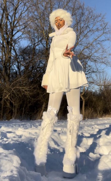 Demonia Boots Outfit, Demonia Boots, Grunge Skirt, 21st Birthday Photoshoot, Kodak Black, Winter Girls, Girl Fits, Winter Fits, Snow Day