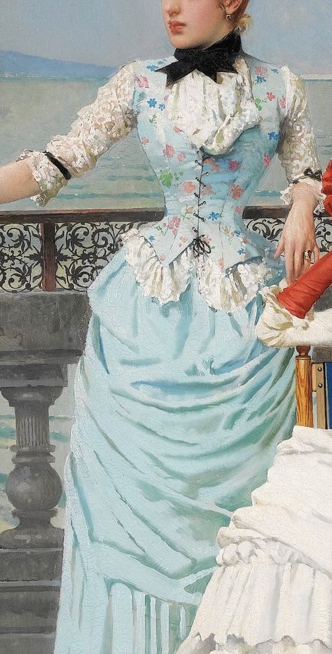 1880 Dress, Prettiest Dresses, Victorian Era Dresses, Victorian Era Fashion, 1880s Fashion, Dress Painting, 1800s Fashion, Bustle Dress, Victorian Costume