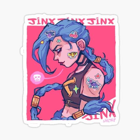 Jinx Stickers Printable, Arcane Stickers Printable, Arcane Stickers, Stikers Aesthetic, Steven Universe Stickers, Game Stickers, Stickers Random, Stickers To Print, Work Stickers