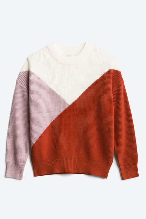 Women's Sophie Rue Karmiti Diagonal Colorblock Pullover | Stitch Fix Colorblock Sweater, Cream Knit Sweater, Love Stitch, Cold Weather Outfits, Color Block Sweater, Sweaters Oversized, Personal Stylist, Stitch Fix, Colorful Sweaters