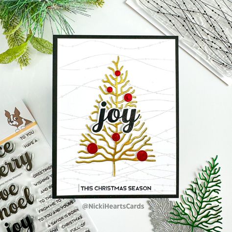 3 Creative Embossing Folder Card Techniques for Stunning Holiday Cards - Nicki Hearts Cards Folder Ideas, Diy Christmas Tags, Marker Crafts, Holiday Cards Handmade, Christmas Card Ornaments, Religious Christmas Cards, Diy Christmas Ornament, Ornament Card, Script Words