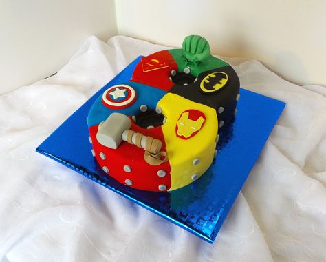 https://flic.kr/p/GTNk56 | Number 8 shaped Superhero birthday cake 8 Shaped Birthday Cake, Avengers Pinata, Number 8 Cake, Avenger Party, Avengers Birthday Party Decorations, Superhero Cakes, Avengers Cake, 8th Birthday Cake, Hulk Birthday