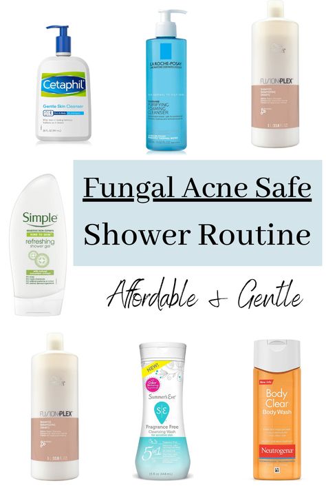 Fungal Acne Safe Products, Acne Body Wash, Fungal Acne, Best Body Wash, Acne Products, Skincare Items, Lotion For Oily Skin, Oily Skin Acne, Acne Face Wash