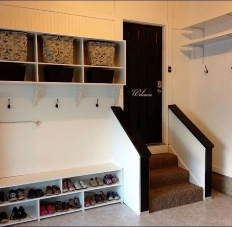 TARA DILLARD: How to Take Charge of Your Garage Diy Projects Garage, Mud Room Garage, Garage Entryway, Garage Storage Inspiration, Garage Renovation, House Hacks, Garage Entry, Garage Remodel, Garage Interior