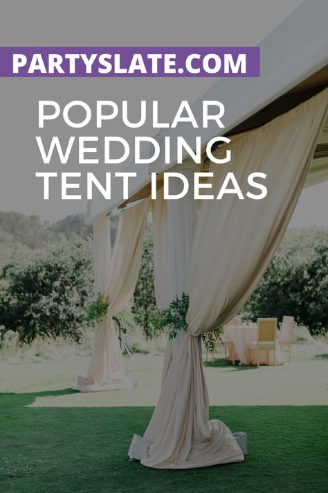 Tent Alternatives For Wedding, Outdoor Wedding Shade Ideas, Small Tent Decorating Ideas, Wedding Tent Decorations Diy Simple, How To Decorate A Tent For A Wedding, Canopy Tent Decorations, Tent Draping Wedding, Tent Wedding Reception Layout, Party Tent Decorating Ideas