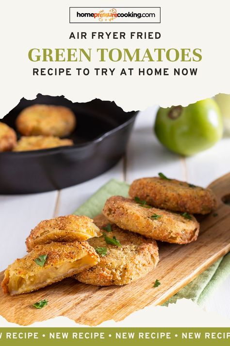 Bring the taste of the South to your kitchen with these perfectly crunchy air fryer fried green tomatoes. This easy recipe offers all the flavor without the oil, making it a healthier option for comfort food lovers. Great as an appetizer or side dish, these tomatoes will be a hit. Visit homepressurecooking.com for the recipe! What are your go-to easy healthy meals? Let us know in the comments. #HealthyRecipes #SouthernCuisine #AirFryer #Vegetarian #FoodLovers Air Fryer Fried Green Tomatoes, Fried Green Tomatoes Recipe Easy, Fried Green Tomatoes Recipe, Easy Healthy Meals, Fried Tomatoes, Southern Comfort Food, Air Fryer Recipe, Southern Cuisine, Fried Green Tomatoes