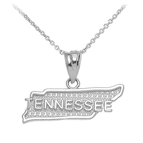 Brought to you by Avarsha.com: <div><div><b>The nickname for Tennessee is "Volunteer State". This stunning volunteer state pendant necklace is famous for Grand Ole Opry, Music Row, Beale Street Blues, Great Smoky Mountains National Park, Country Music Hall of Fame, Graceland (home of Elvis). Proudly made in the USA with a star textured background for extra patriotism.<br><br>Height with bail: 0.59 in (14.99 mm)<br>Width at widest point: 0.89 in (22.60 mm)<b></b></b></div><ul><li>well-detailed Tennessee/Volunteer state map statement jewelry</li><li>expertly handmade with solid 14 karat white gold in perfect polished finish</li><li>comes with free special gift packaging</li><li>made in the USA yet offered at factory direct jewelry price</li><li>ships from the manufacturer directly to the customers</li></ul><div>well-detailed Tennessee/Volunteer state map statement jewelry</div><div>Claddagh Gold</div></div> Virginia State Outline, Tennessee Necklace, Tennessee Map Art, Nashville Map Downtown, Nashville Map, Music Row, Shine Jewelry, Patriotic Jewelry, Map Pendant