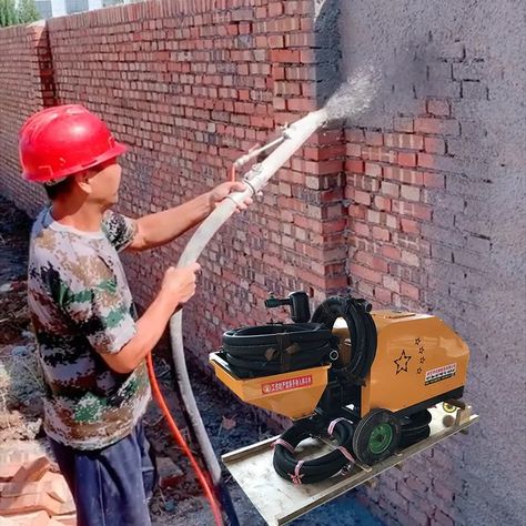 Mortar spray machine construction site cement powder wall plaster concrete plunger spraying machine https://m.alibaba.com/product/1600103782393/Mortar-spray-machine-construction-site-cement.html?__sceneInfo={"cacheTime":"1800000","type":"appDetailShare"} Construction Machines Heavy Equipment, Cement Powder, Foundation Construction, Block Building, Diy Cement, Cement Blocks, Cement Mixer, Beautiful Angels Pictures, Construction Machines