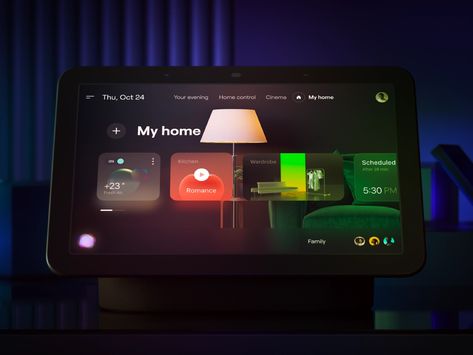 Google Hub, Smart Home Dashboard, Tablet Ui, Smart Panel, Card Ui, Cute Business Cards, Home Panel, App Home, Apple Home