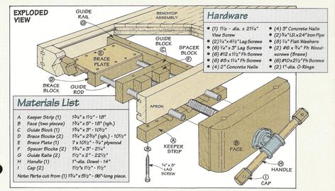 HOW TO MAKE A WOODEN WORKSHOP WORK BENCH AND VICE - DIY WOODWORKING FREE CARPENTRY PLANS — Steemit Woodworking Bench Plans Family Handyman, Simple Workbench Plans Family Handyman, Workbench Dimensions, Woodworking Projects Diy Beginner, Woodworking Vice, Wooden Work Bench, Woodworking Plans Workbench, Woodworking Bench Vise, Work Bench Plans Rockler Woodworking & Hardware