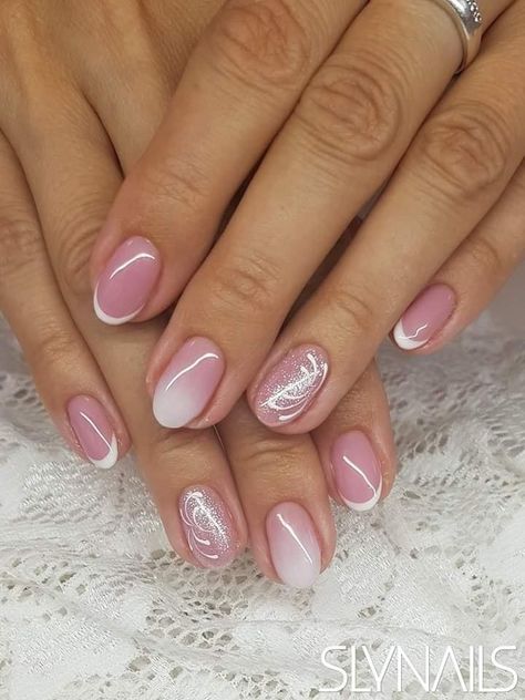 White Nails Natural, Natural Nails Designs, Nature Nails Designs, Whiter Nails, Design Natural Nails, Natur Nails, Natural Nails Design, Nails Acrylic Natural, Natural Nail Manicure