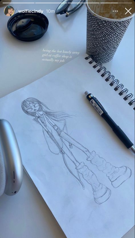 Cindy Kimberly Drawing, Cindy Kimberly Art, Mom Drawing, Cave Drawings, Cindy Kimberly, Arte Sketchbook, Dream Art, Sketchbook Art Inspiration, Art Block