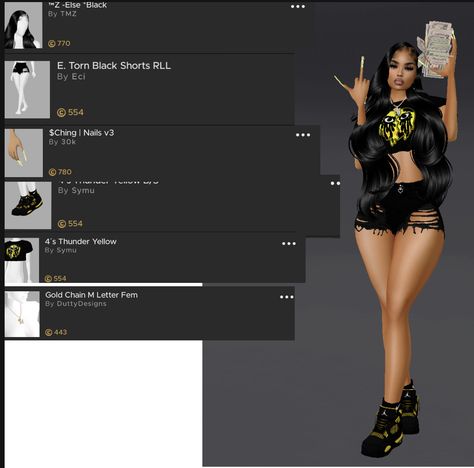 Imvu Clothes Ideas, Imvu Outfits Ideas Baddie With Names, Imvu Fits Y2k, Cute Cheap Imvu Outfits, Imvu Grunge Outfits, Imvu Outfits Ideas Cute, Baddie Outfits Ideas, Fasion Outfits, Future Outfit