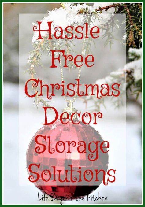 Decorating for the holidays should bring joy not hassle. It all starts when you put your decorations away. Check out these #Christmas storage solutions and next year decorating will be a blast! #storageideas via @lydiafilgueras Storing Holiday Decorations, Organized Christmas Decorations, Store Christmas Decorations, Christmas Decoration Storage, Christmas Ornament Storage, Storing Christmas Decorations, Holiday Storage, Ornament Storage, Christmas Organization