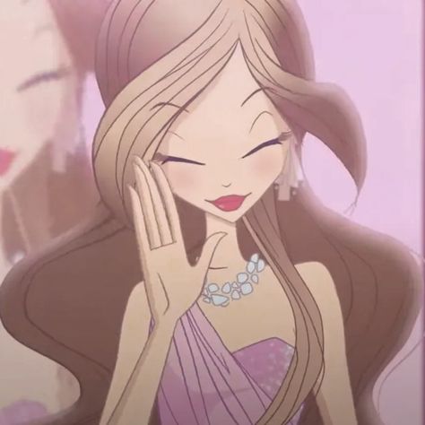 Iconic Pfp Aesthetic, Pink Winx Club, Flora Winx Club Icon, Pink Profile Icon, Pink Cartoon Aesthetic, Winx Club Pfp, Winx Pfp, Baddie Pfp Pink, Flora Icon