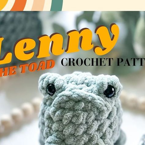 Felicia Auld on Instagram: "🐸 Lenny the Toad 🐸   SAVE & SHARE so that this perfect market make can be in everyone’s libraries! 📚  The pdf version is available on my Etsy if you prefer that as well 🥰  I hope you guys love making Lenny as much as I loved creating him!  I’m still figuring things out but he’s finally ready for all of you! 🫶🏻  🐸  Once your familiar with this pattern, he whips up in under 15 minutes 😍  I cannot wait to see all your toads! 😍 Please tag me if you make and share him! 😍  Pattern: Lenny the Toad 🐸 by me @stitchedbyfelicia   Happy Crocheting! 🧶   🏷️ #crochetpattern #freecrochetpatterns #freecrochetpattern #freepattern #freepattern #crochetfrog #toad #toadsofinstagram #frogsofinstagram #frogsofig #free #pattern #newpattern #beginnerfriendly #easypattern #b Rain Frog Crochet, Crochet Toad, Rain Frog, Frog Crochet, Crochet Frog, Crochet Animals Free Patterns, Crochet Design Pattern, Chunky Blanket, Blanket Yarn