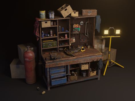 Far Cry New Dawn, Personal Project Ideas, Fallout 4 Settlement Ideas, Room Box Miniatures, Props Concept, Props Art, Survival Horror Game, Architecture Design Drawing, Game Props