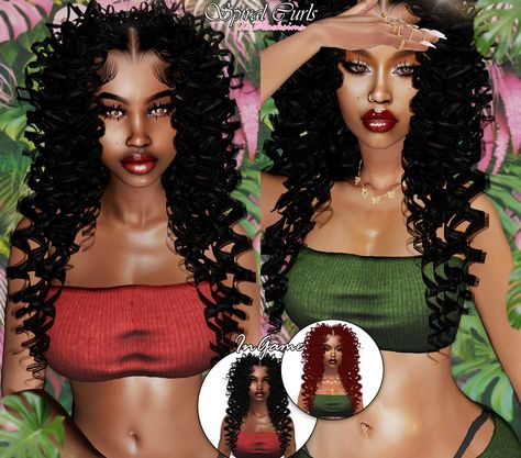 Spiral Curls Out For Download | Patreon Ts4 Cc Baddie Hair, Sims4 Realistic Hair, Ts4 Urban Hair, Sims 4 Space Buns, Sims 4 Cc Urban Hair, Afro Hair Sims 4 Cc, Sims 4 Afro Hair, Sims 4 Curly Hair, Sims 4 Tsr