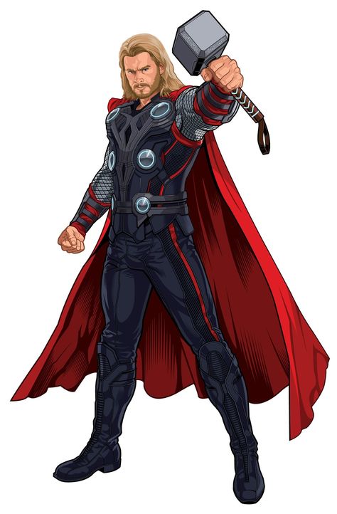 Cumple julian Thor Cartoon, Thor Drawing, Thor Characters, Thor Superhero, Thor Art, Marvel Avengers Comics, Avengers Cartoon, Superhero Cartoon, Avengers Characters