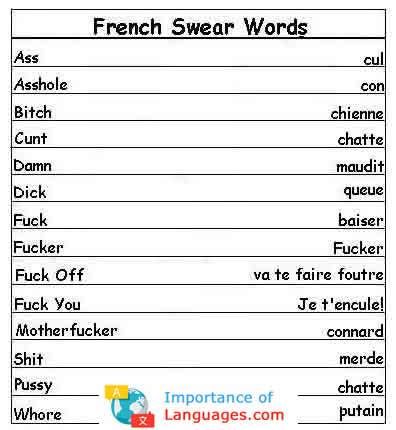 French Insults and Swear words for that special someone you just don't like that much. French Insults and French Swear words. Swear Words In French, Swears In French, French Insult Words, Swears In Different Languages, Words In French Beautiful, Simple French Phrases, Swearing In French, Swearing In Different Languages, French Tips Language