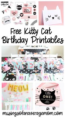 Friends Tv Party, Cat Birthday Party Invitations, Cat Birthday Invitations, Cat Invitations, Kitten Birthday Party, Cat Themed Parties, Cat Themed Birthday Party, Kitten Party, Kitten Birthday