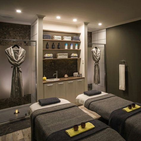 Bliss Couples suite Spa Beds, Spa Room Ideas, Deco Spa, Massage Room Decor, Facial Room, Dreams Spa, Spa Room Decor, Deco Zen, Esthetician Room