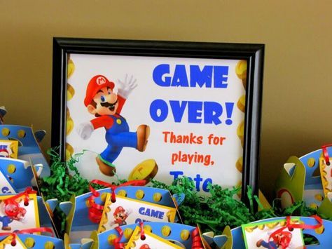 Super Mario Brothers Birthday Party! - Kara's Party Ideas - The Place for All Things Party Mario Party Favors, Super Mario Brothers Birthday Party, Super Mario Brothers Party, Super Mario Brothers Birthday, Mario Brothers Birthday Party, Mario Kart Party, Super Mario Bros Birthday Party, Super Mario Bros Party, Mario Bros Birthday