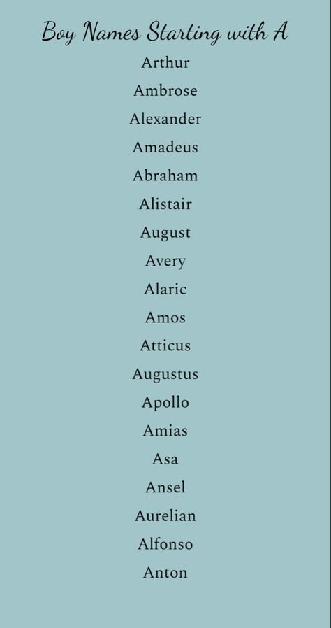 Pretty Boy Names, Boy Names Starting With A, Names Starting With A, Best Character Names, Fantasy Names, Aesthetic Names, Pretty Names, Name Inspiration, Writing Characters