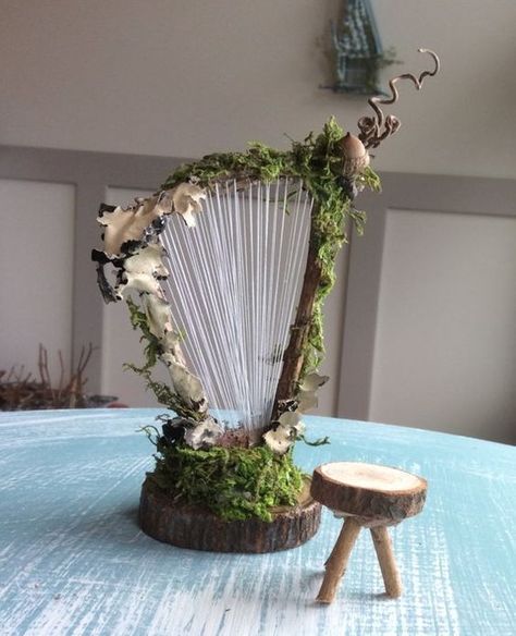 Takken Decor, Fairy Garden Furniture, Fairy House Diy, Fairy Garden Designs, Fairy Garden Crafts, Fairy Furniture, Asian Garden, Faeries Gardens, Fairy Tree