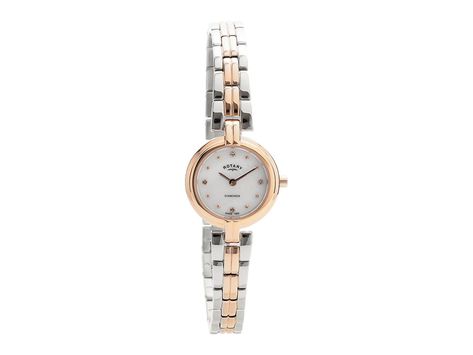 Rotary LB00412/41 Two Tone Diamond Set Bracelet Watch - W6457 | F.Hinds Jewellers Chic Watches, Gold Watches For Women, Watches Rose Gold, Lady Watch, Watches For Sale, Gold Watches, Set Bracelet, Ladies Watches, Watches For Women