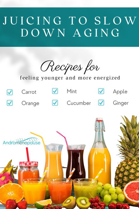 One of the best ways to slow down the aging process, along with exercising, is eating healthy foods, and you can take advantage of some fruits and vegetables by enjoying healthy juice options. 🍓🥕🍌🍊 With that in mind, here are the top recipes for juices that can be made at home to help you feel younger and more energized. Anti Aging Juice Recipes, Homemade Juices, Eating Healthy Foods, Anti Aging Juice, Slow Down Aging, Anti Aging Smoothie, How To Relieve Nausea, Anti Aging Diet, Cloud Kitchen