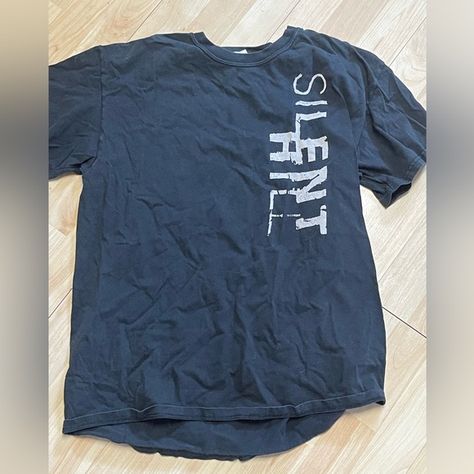 Size Large Silent Hill shirt Silent Hill Clothes, Silent Hill Shirt, Clothes For Ocs, Silent Hill 2, Shirt Wrinkles, Style Reference, Silent Hill, Swaggy Outfits, New School Year