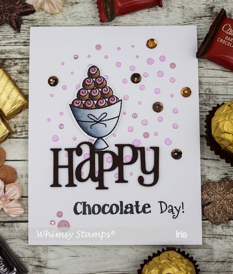 Happy Chocolate Day! Chocolate Day Card, Chocolate Day Cards Handmade, Happy Chocolate Day My Love, Romantic Diy Gifts, Valentine Week, Romantic Diy, Happy Chocolate Day, Chocolate Card, Valentine's Week