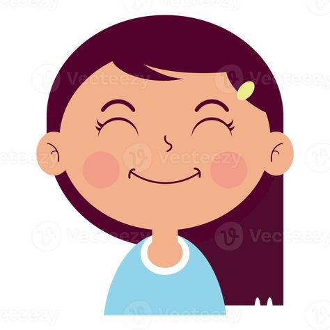 girl happy face cartoon cute Happy Face Cartoon, Face Cartoon, Doodle Girl, Face Girl, Face Illustration, Cartoon Faces, Simple Girl, Class Ideas, Cartoon Cute