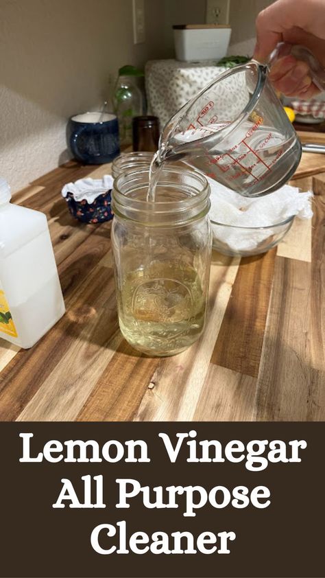 All Purpose cleaners do not have to be filled with toxic chemicals that are disruptive to your health. This DIY Lemon Vinegar All Purpose Cleaner is a prime example! Learn to make this all natural safe cleaner using just a few ingredients! Lemon Vinegar Cleaner, Best Ranch Dressing, Diy Vinegar, Easy House Cleaning, Lemon Vinegar, Vinegar Cleaner, Cleaning Cabinets, Thyme Essential Oil, Toxic Cleaning Products