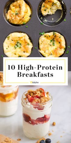 High-Protein Breakfast Ideas | Kitchn Fast To Go Breakfast Ideas, Healthy High Protein Meals Breakfast Ideas, Healthy High Protein Breakfast On The Go, Breakfast Ideas High Calorie, Healthy And Fast Breakfast Ideas, Protein Brunch Ideas, Fast High Protein Breakfast, Low Carb High Protein Recipes Breakfast, Fast Breakfast Ideas Healthy