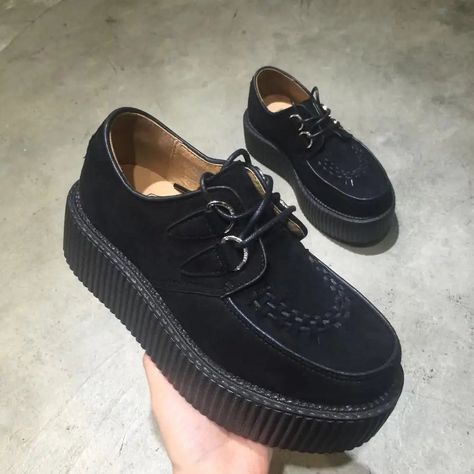 💖 Black Harajuku Shoes Classic Lace UP High Platform Creepers Fashion Harajuku Punk Shoes Women's Casual Shoes Platform Shoes 💖 by Samag Shop At cheap price 🤑 Shop now 🛍️ at https://tinyurl.com/22xzg22s Harajuku Shoes, Platform Creepers, Harajuku Punk, Punk Shoes, Women's Casual Shoes, Shoes Classic, Shoes Platform, Creepers, Casual Shoes Women