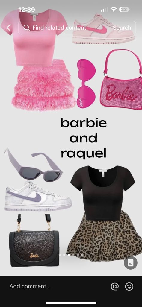 Raquel Halloween Costume Barbie, Barbie And Rachel Halloween Costume, Barbie And Recel Costumes, Barbie And Rachel Costume, Duo Halloween Costumes Barbie And Raquel, Quick And Easy Duo Halloween Costumes, Baddie Solo Halloween Costumes, Blonde Easy Halloween Costumes, Barbie And Raquelle Outfits