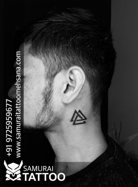 Double Triangle Tattoo, Tattoo On Neck, Triangle Tattoo Design, 3840x2160 Wallpaper, Double Triangle, Lowrider Art, Small House Front Design, Triangle Tattoos, Neck Tattoo For Guys