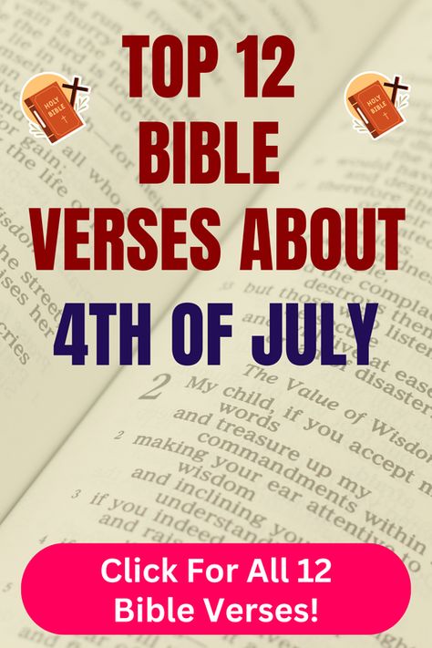 Check out our top 12 Bible verses about 4th of july and learn more what does the Bible say about 4th of july. Click For All 12 Bible verses! July Bible Verses, Bible Chapters, Bible Verses About Relationships, Isaiah 33, Top Bible Verses, Galatians 5 13, Romans 13, Psalm 33, Proverbs 11