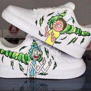 Custom nike air force 1 Rick e Morty | Etsy Af1 Shoes, Air Force Shoes, Custom Af1, Nike Air Force 1s, Rick Y Morty, Unique Sneakers, Air Force 1 Custom, Tenis Nike, Custom Air Force 1