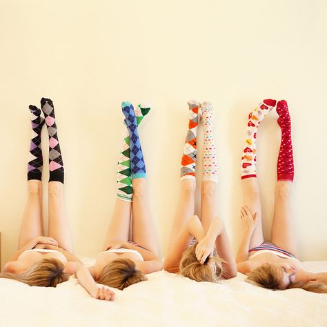 Pajama Party Outfit Ideas, Socks Photoshoot, Socks Photography, Bold Socks, Socks Party, Ebenezer Scrooge, Argyle Socks, Tattoo Photography, Fun Socks