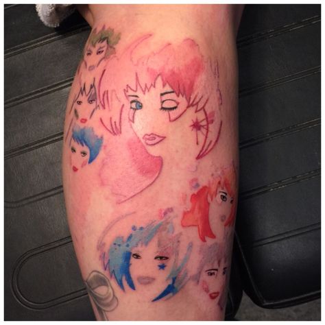 Jem and the holograms/misfits Jem And The Holograms Tattoo, Jem Tattoo, Couple Tattoo, Jem And The Holograms, Couple Tattoos, Watercolor Tattoo, Tattoo Ideas, Tattoos