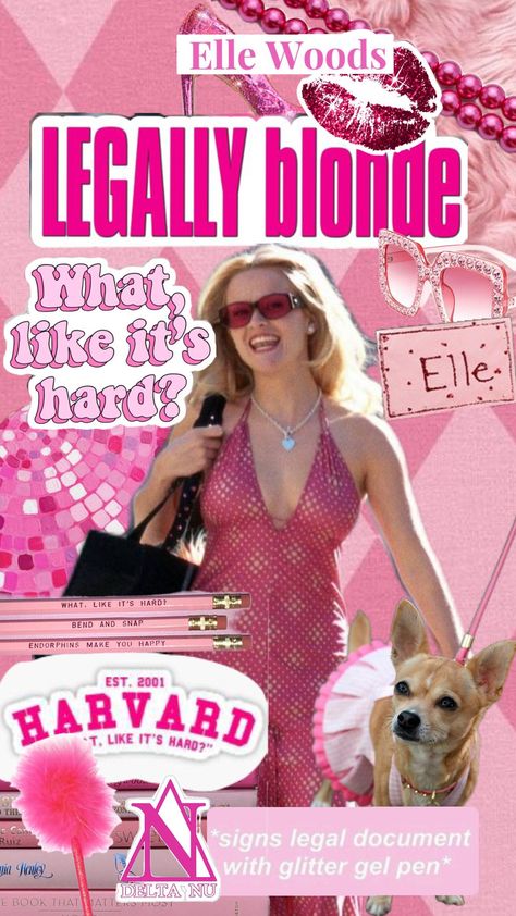 Legally Blonde 🎀 Bend And Snap, Elle Woods, 2000s Aesthetic, Inspiring Women, Legally Blonde, Legal Documents, Glitter Gel, Inspirational Women, E-book