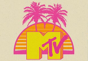 MTV logo Mtv Wallpaper, Mtv Spring Break, 80s Logo, Mtv Logo, Neon Nail Art, 90s Logos, Logos Retro, 90s Design, Art Composition