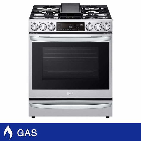 LG 6.3 cu. ft. Smart wi-fi Enabled InstaView GAS Slide-In Range with ProBake Convection, Air Fry and Air Sous Vide | Costco Traditional Turkey, Slide In Range, Induction Range, Kitchen Appliance Packages, Dual Fuel Ranges, Range Microwave, Single Oven, Feed A Crowd, Appliance Packages