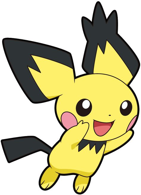 Pikachu Ears, Pichu Pikachu Raichu, Pichu Pokemon, Pikachu Raichu, Pokemon Original, Baby Pokemon, Pokemon Eevee Evolutions, Cute Pikachu, Original Pokemon